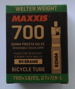 Maxxis 700x18/25 İç Lastik Presta 60mm 84Gram