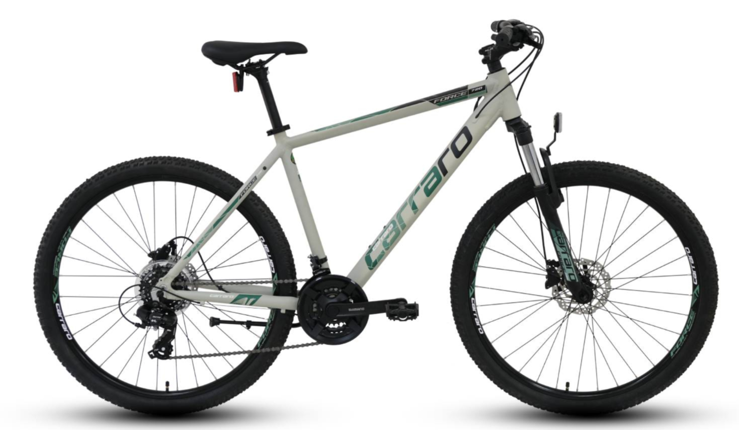 Carraro Force 620 Dağ Bisikleti 26 Jant -43cm- Mat Gri-Yeşil
