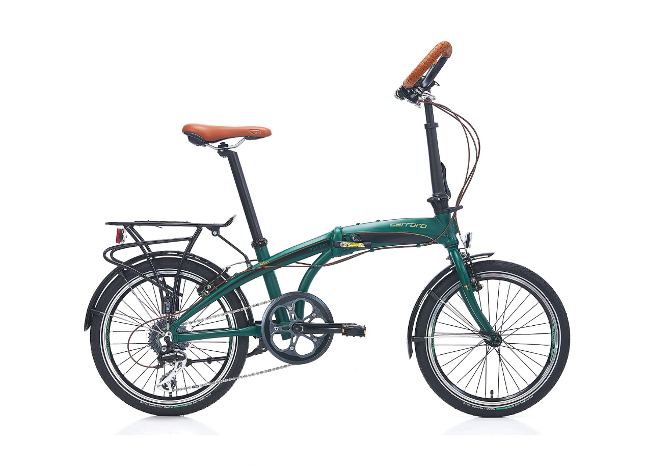 Carraro Flexi Comfort Katlanır Bisiklet Mat Yeşil