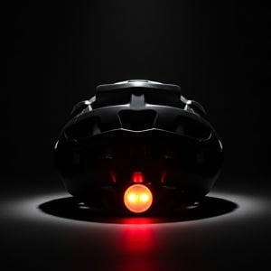 Moon MV-88 Bisiklet Kaskı Işıklı M Beden Siyah-Kırmızı