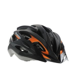 Moon MV-88 Bisiklet Kaskı Işıklı M Beden Siyah-Turuncu