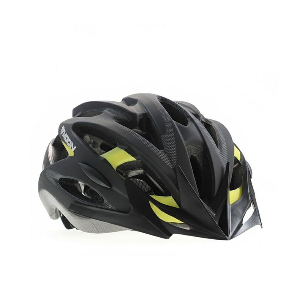Moon MV-88 Bisiklet Kaskı Işıklı L Beden Siyah-Sarı
