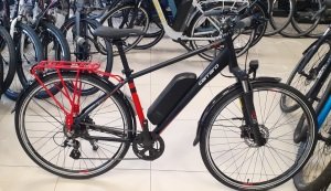 Carraro ELife 2.1 Elektrikli Şehir Bisikleti -47cm- Siyah-Kırmızı