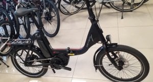 Carraro E-flexi Elektrikli Katlanır Bisiklet Mat Siyah