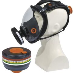 Delta Plus M9200 Tam Yüz Maskesi + M9000E A2P3 Maske Filtresi Seti