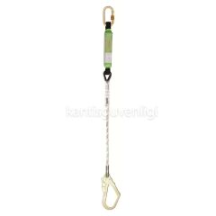 Karam KA 388 Tek Kol Şok Emicili Statik Halatlı Karabinalı Lanyard