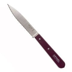 Opinel Essential No:113 Paslanmaz Çelik Tırtıklı Soyma Bıçağı Mor