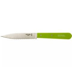 Opinel Essential No:113 Paslanmaz Çelik Tırtıklı Soyma Bıçağı Yeşil