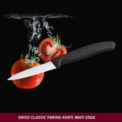 Victorinox 6.7633 Swiss Classic 8cm Tırtıklı Soyma Bıçağı