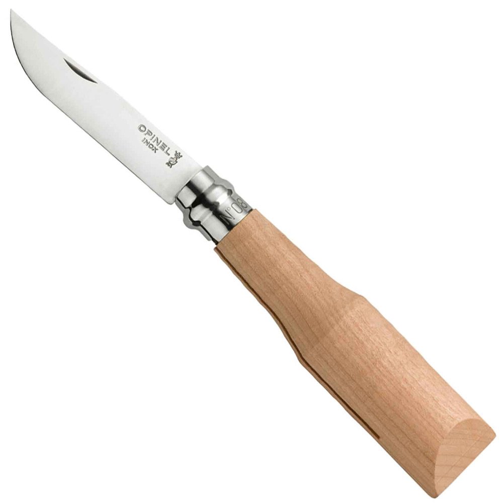 Opinel No 8 Kiraz Ağacı Saplı Paslanmaz  Çelik Çakı