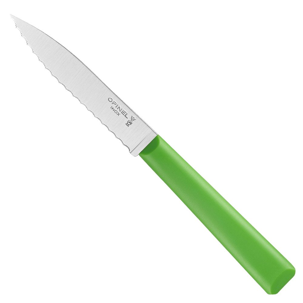 Opinel Essentiel Tırtıklı Soyma Bıçağı Yeşil