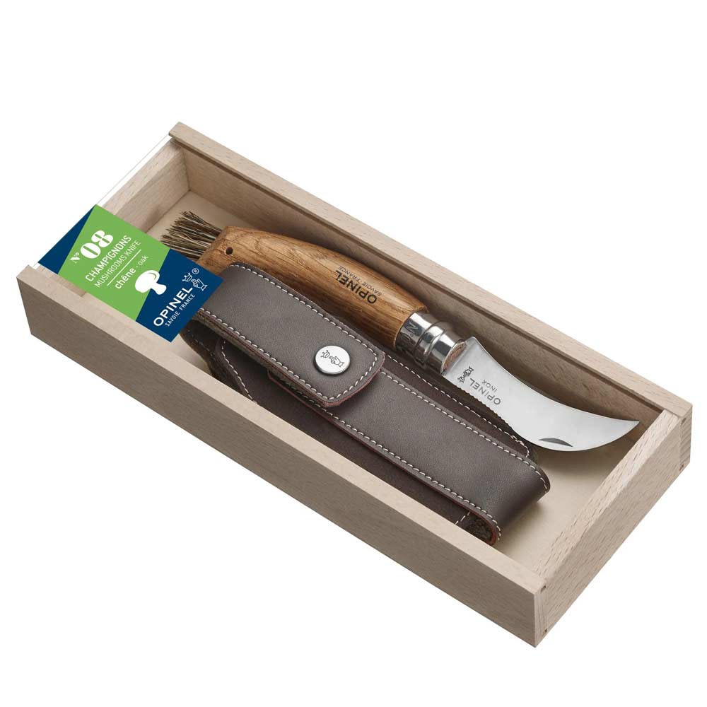 Opinel No 8 Kılıflı Paslanmaz Çelik Mantar Bıçağı