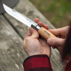 Opinel No 12 Tırtıklı Katlanır Bıçak