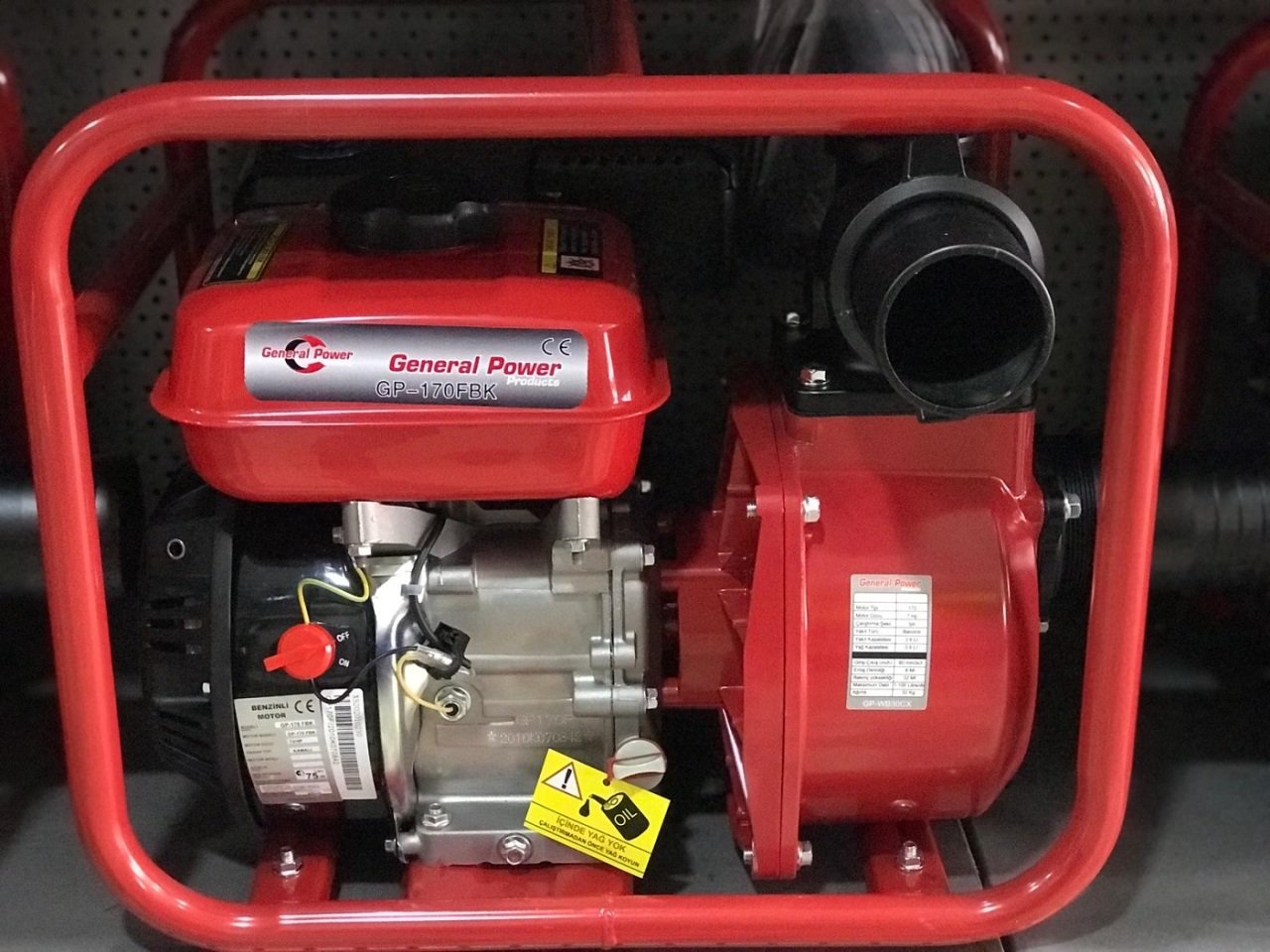 General Power GP-WB30CX 7Hp Benzinli Su Motoru 80mm 3X3 32Kg