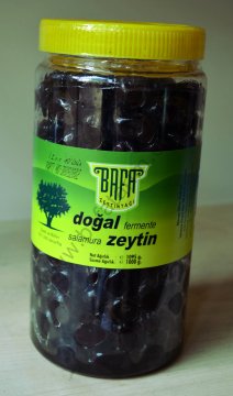 Doğal Siyah Zeytin 1 Kg (Büyük İRİ)