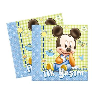 16 Lı Mickey / Minnie Disney Baby İlk Yaşım Kağıt Peçete