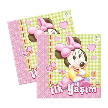 16 Lı Mickey / Minnie Disney Baby İlk Yaşım Kağıt Peçete
