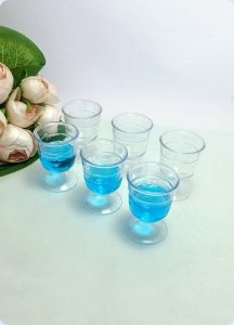 12 Li Mika Renkli Şerbet / Lohusa Mini Bardak/Bardağı
