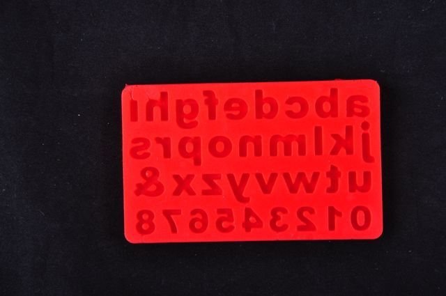 alfabe ve sayı küçük harf seti silikon kalıp ysf035