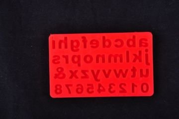 alfabe ve sayı küçük harf seti silikon kalıp ysf035