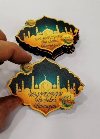 Hoşgeldin Ya Şehr-i Ramazan Ahşap Hediyelik Süs(8*6cm)