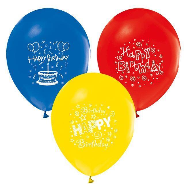 10'lu Happy Birthday Balon Pakedi