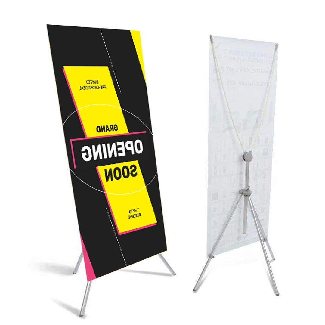 X Banner Reklam Standı 80x180 Alüminyum Fuar Standı