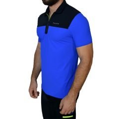 Falke Ergonomic Fitness Koşu Bike Outdoor Mavi Kısa Kol Body Tişört