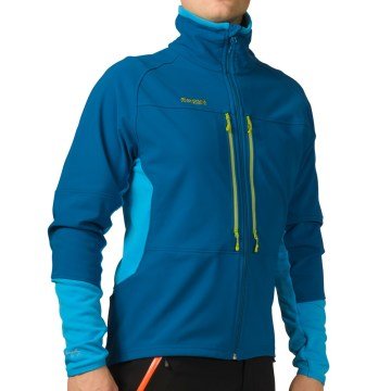Bergans Visbretind Softshell Outdoor Full Zip Teknik Erkek Polar Ceket Blue