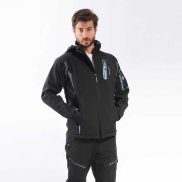 FreeCamp Eagle Softshell Ceket-SİYAH-MAVİ