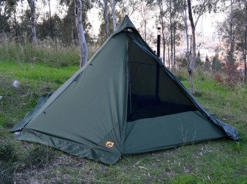 Bushlove Mega XL Hot Tent Teepee Soba Çıkışlı Çadır V2 Haki