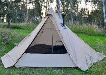 Bushlove Mega XL Hot Tent Teepee Soba Çıkışlı Çadır V2 Desert