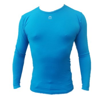 Mico Motion Dry Profesyonel Seamless Erkek Spor Uzun Kol Tişört Mavi