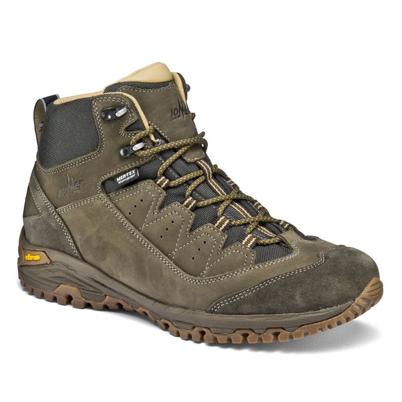 Lomer Italy Sella II MTX High Premium Nubuck Waterproof Vibram Tactical Deri Erkek Bot Olive