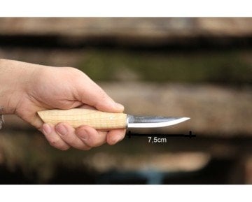Ozul Knives Ahşap Kuksa Kaşık Oyma Bıçağı - İnci 2 Sivri Uzun