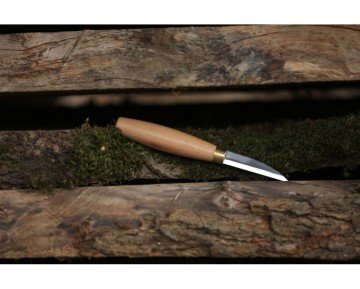 Ozul Knives Ahşap Kuksa Kaşık Oyma Bıçağı - 4 Küt Burun Uzun