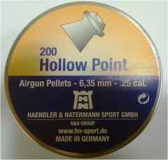 H&N HOLLOW POINT 6.35  CAL HAVALI SAÇMA