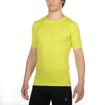 Mico Motion Dry Profesyonel Seamless Erkek Spor Tişört Sarı