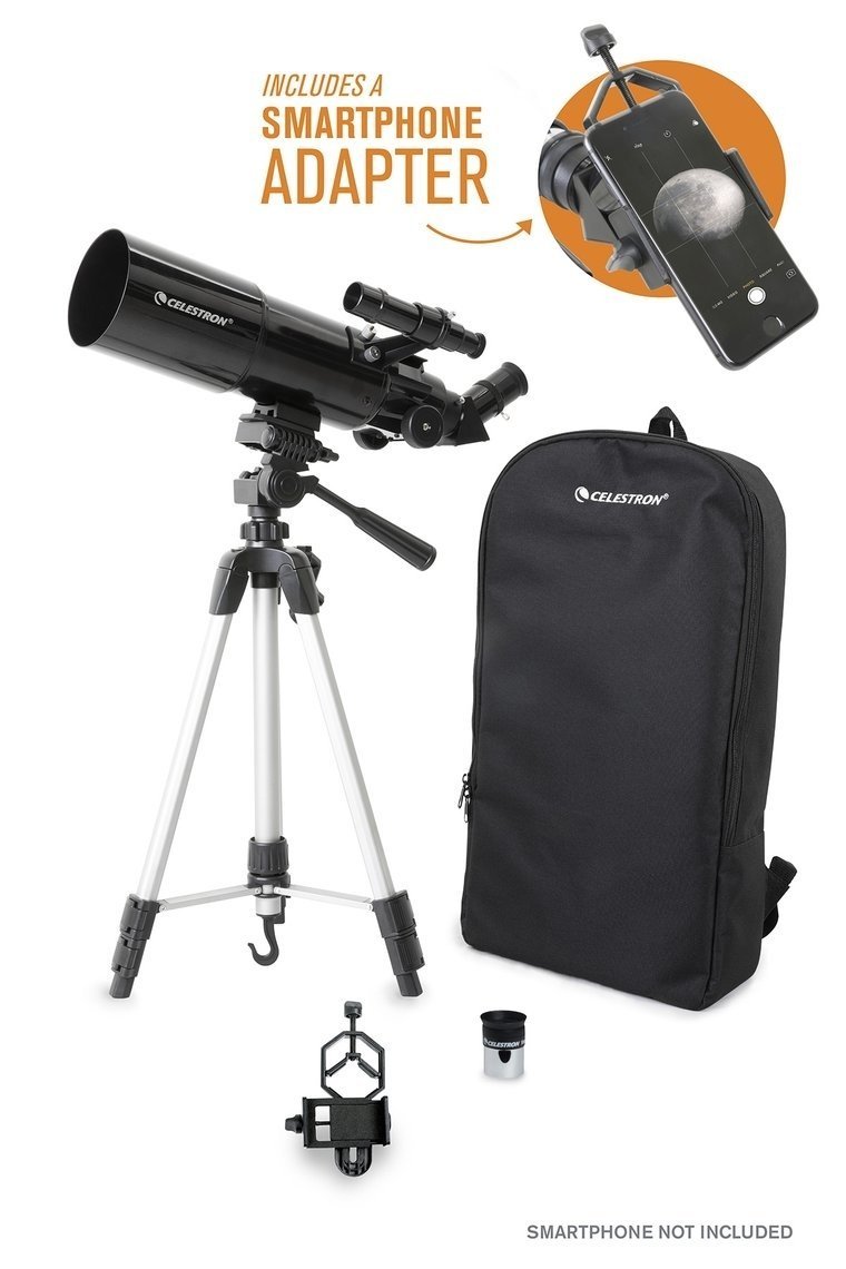 Celestron Travel Scope 80 Portable Teleskop ve Smartphone Adaptör  CL 22030