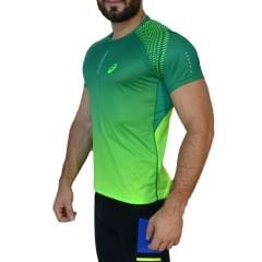 Asics ProDryFit Spor Fitness Koşu Outdoor G. Yeşil Body Tişört
