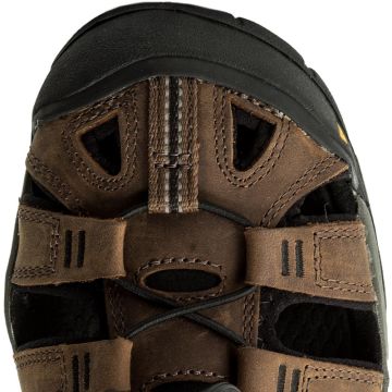 Keen Clearwater CNX Leather Erkek Sandalet - DARK EARTH/BLACK 1013106