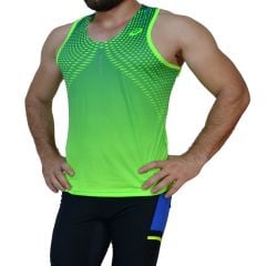 Asics ProDryFit Spor Fitness Koşu Outdoor G. Yeşil Kolsuz Body