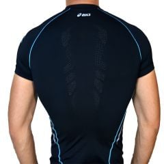 Asics MotionMuscle Fitness Koşu Outdoor D Siyah Body Tişört