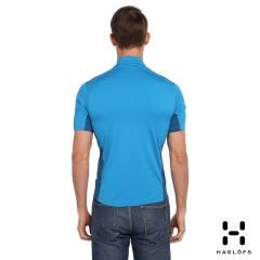 Haglöfs Zip DryFit Performans Mavi Erkek Tişört