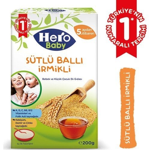 Hero Baby Sütlü Ballı İrmikli  200 Gr