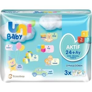 Uni Baby 3X52'Li Islak Havlu Aktif Oyna Öğren