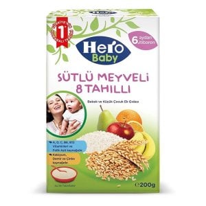 Hero Baby Sütlü Meyveli 8 Tahıllı 200 gr