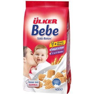 Ülker Bebe Sütlü Bisküvi Poşet 400 Gr