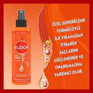 Elidor Superblend Sıvı Saç Bakım Kremi Anında Onarıcı C Vitamini Keratin Seramid 200 Ml