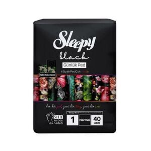 Sleepy Günlük Ped Black Süper Normal 40'lı